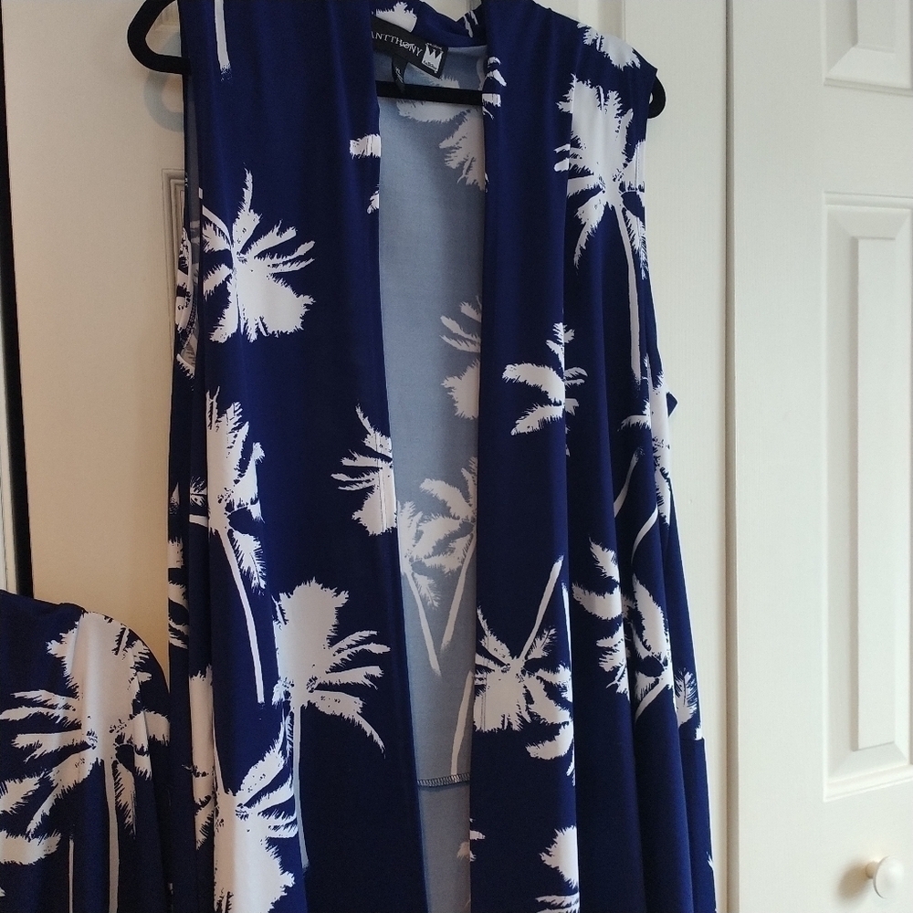 Antthony Original Two Piece Tunic Top and Duster Cardigan XL - Picture 6 of 12